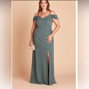 Birdy Grey Dev Crepe Bridesmaid Dress Color Sea Glass Size 2XL NWOT!! NE…